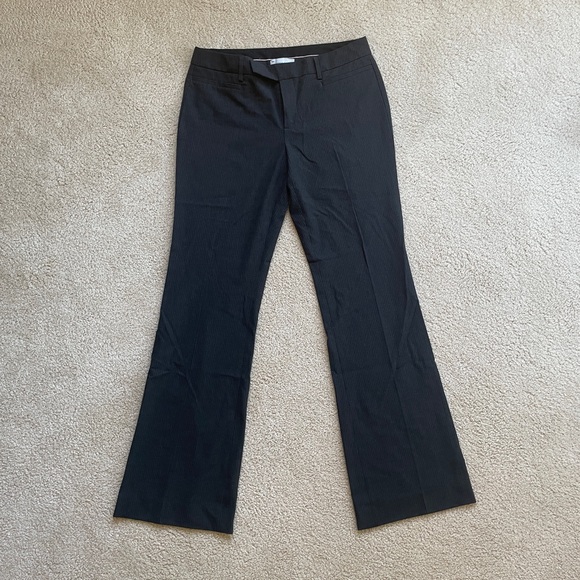 GAP Pants - GAP Modern Boot 6R Black Pinstripe Dress Pants stretch